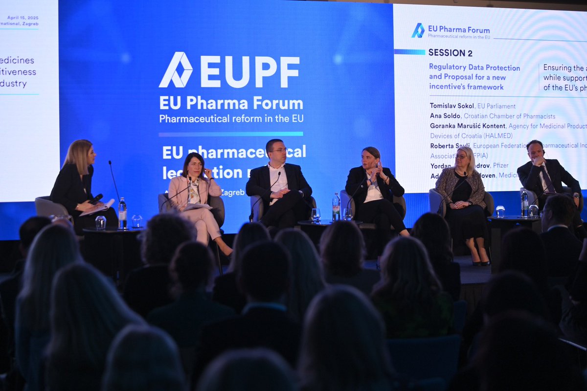 EU Pharma Forum okupio je u Zagrebu ključne aktere u zdravstvu. Kao izvjestitelj <a href="/EPPGroup/">EPP Group</a> za reformu farmaceutskog zakonodavstva #EU, predstavio sam njene glavne ciljeve. Jednaka dostupnost lijekova za sve građane i smanjenje nestašica ostaju prioritet. #Health #Pharma