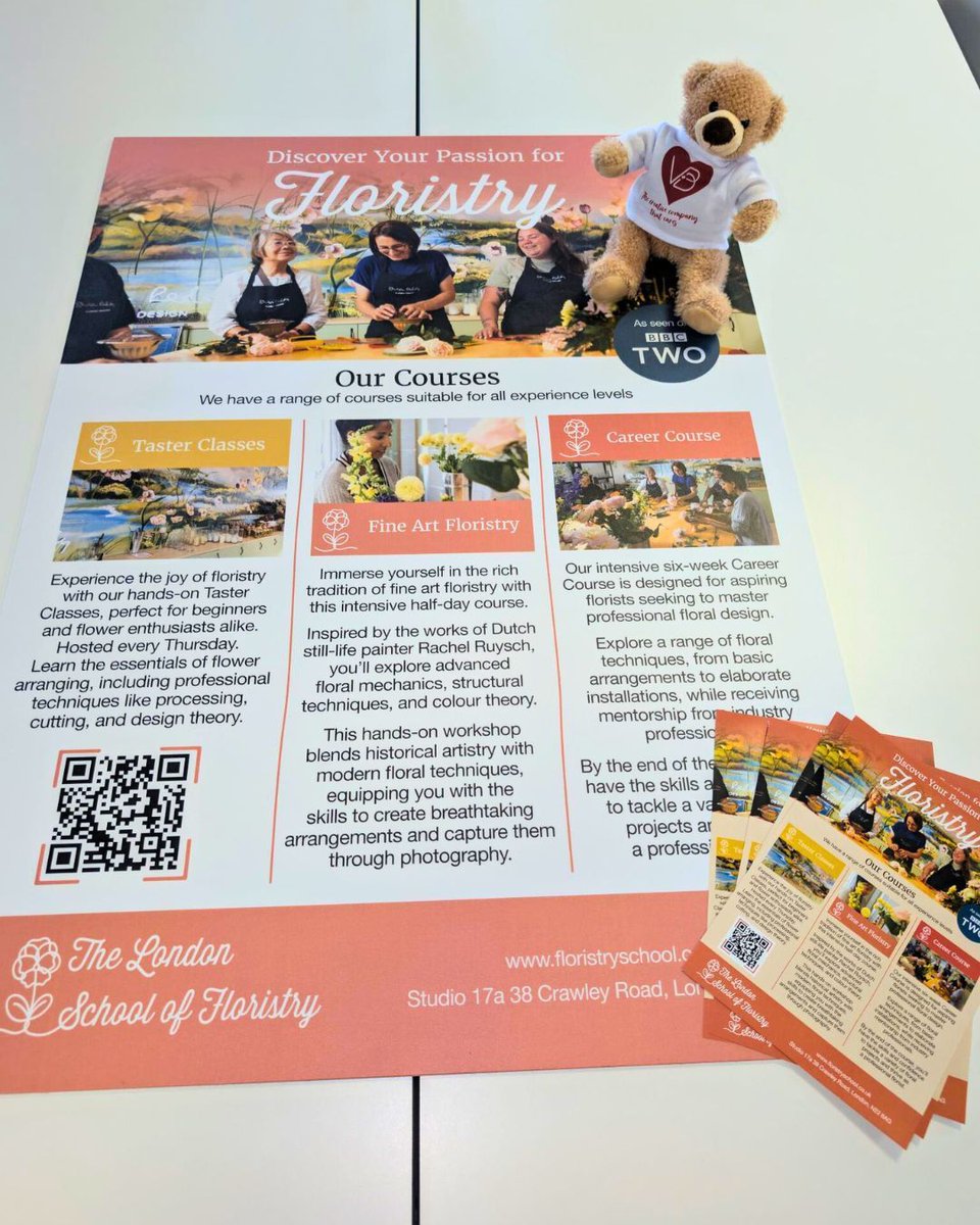We’re delighted to share one of our recent projects — working alongside the London School of Floristry! 💐

Our team has created these posters promoting the new range of floristry courses held by Shilpa Reddy, a frequent feature on BBC programmes such as Gardener's World