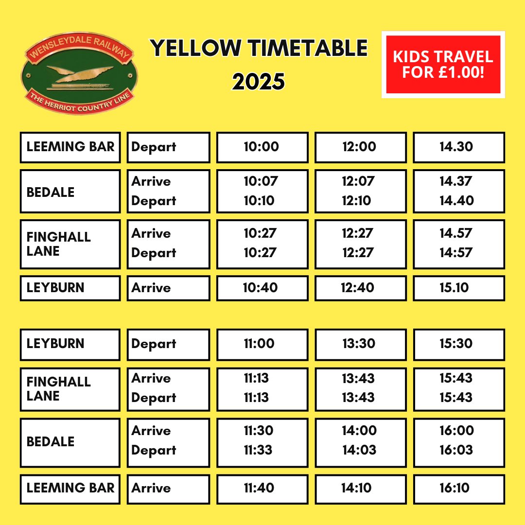 WensleydaleRail's tweet image. Our #class14 D9523 is rostered to operate services all-day this Sunday, 20 April! Enjoy a day of diesel action behind this classic heritage diesel loco. Select the ‘Ranger’ ticket option if you want to ride our trains all day. Tickets here:
wensleydale.hops.org.uk/tickets/travel
📷Nick Keegan