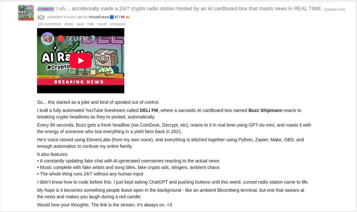 Congrats to <a href="/ericxrd/">eric.xrd</a> for going VIRAL on cryptocurrency subreddit. Radix will $DELIVER with community and ecosystem support.