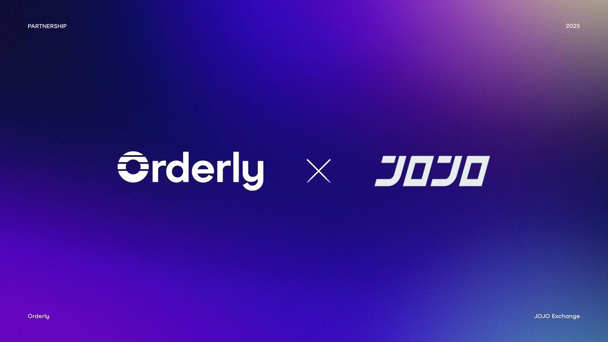 Orderly (@orderlynetwork) on Twitter photo A new partner has gone live, <a href="/jojo_exchange/">JOJO Exchange</a>!
JOJO now offers Orderly-powered perps with built-in AI trading. A new partner has gone live, <a href="/jojo_exchange/">JOJO Exchange</a>!
JOJO now offers Orderly-powered perps with built-in AI trading.