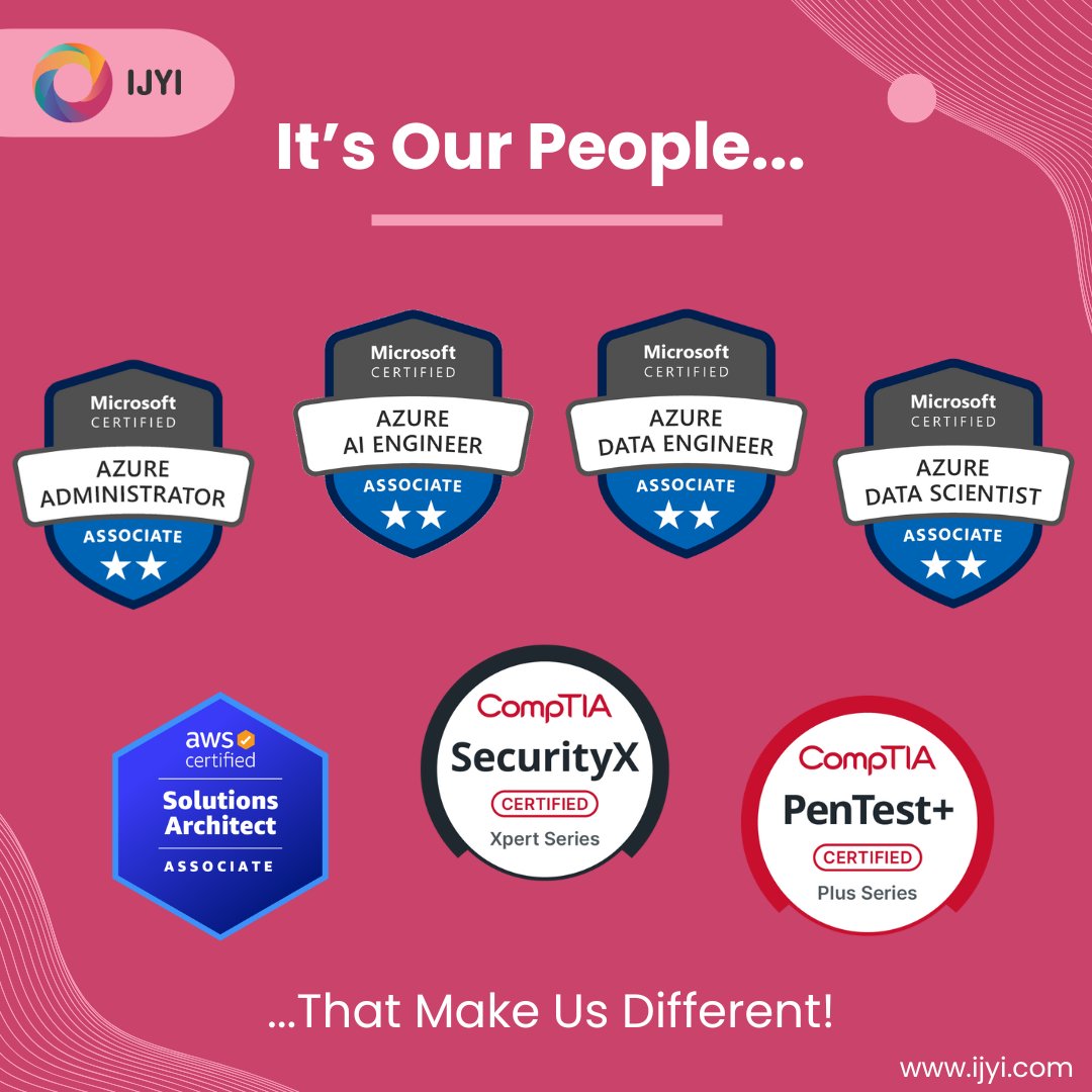 Very well done to our awesome team for passing various exams and picking up new certifications over the last few months!

Look at all of these new ones we have... 👏

#TeamIJYI