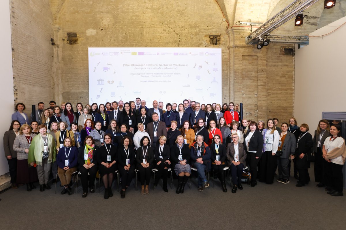 EU in Ukraine (@eudelegationua) on Twitter photo 🇪🇺 With EU support, <a href="/ALIPHFoundation/">ALIPH Foundation</a> <a href="/gi_ukraine/">Goethe-Institut Ukraine</a> & Ukraine Art Aid Centre co-hosted a conference in #Kyiv on protecting 🇺🇦’s cultural & creative sector during wartime.
🎨 To date, the EU has invested €30M+ in bilateral & regional cultural heritage initiatives, incl. via <a href="/EU_FPI/">EU Service for Foreign Policy Instruments 🌐</a> 🇪🇺 With EU support, <a href="/ALIPHFoundation/">ALIPH Foundation</a> <a href="/gi_ukraine/">Goethe-Institut Ukraine</a> & Ukraine Art Aid Centre co-hosted a conference in #Kyiv on protecting 🇺🇦’s cultural & creative sector during wartime.
🎨 To date, the EU has invested €30M+ in bilateral & regional cultural heritage initiatives, incl. via <a href="/EU_FPI/">EU Service for Foreign Policy Instruments 🌐</a>