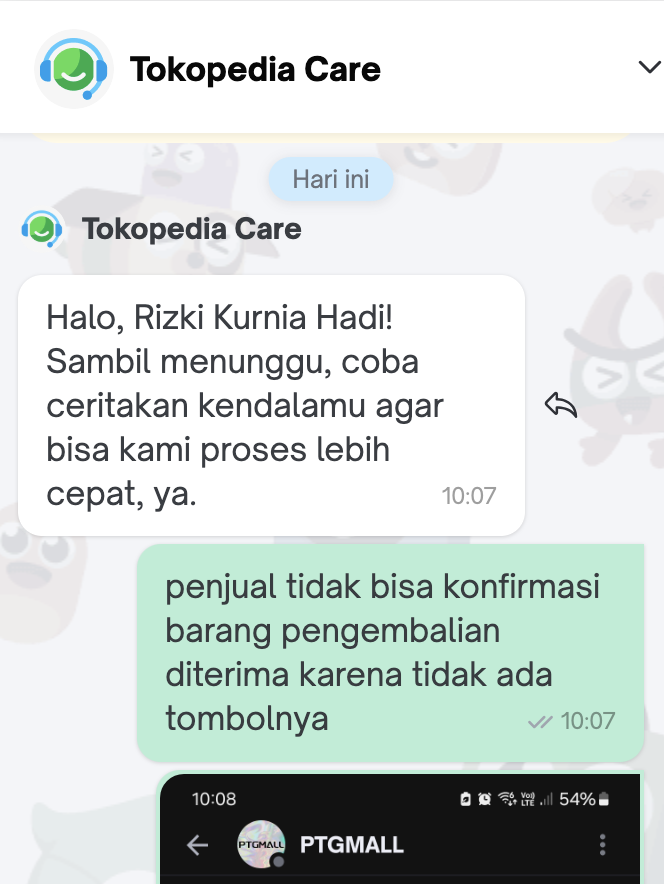 rizkikaha's tweet photo. @TokopediaCare ini tokopedia care ada orang gak sih? udah dari jam 10 masa ga ada jawabannya https://t.co/AkJWGHYy2g