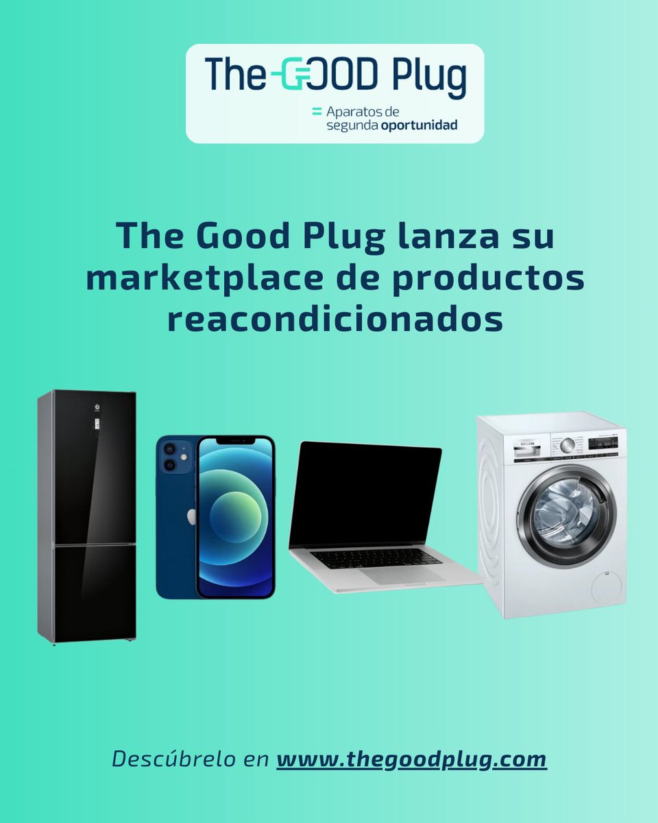 ➡️ Entra ya en thegoodplug.com y descubre cómo un clic puede cambiar el mundo 🌍

Compra tecnología y electrodomésticos de segunda oportunidad 💚
 🟢Más económico
 🟢Más sostenible
 🟢Más social

🔁Todos revisados, reacondicionados y con 1 año de garantía