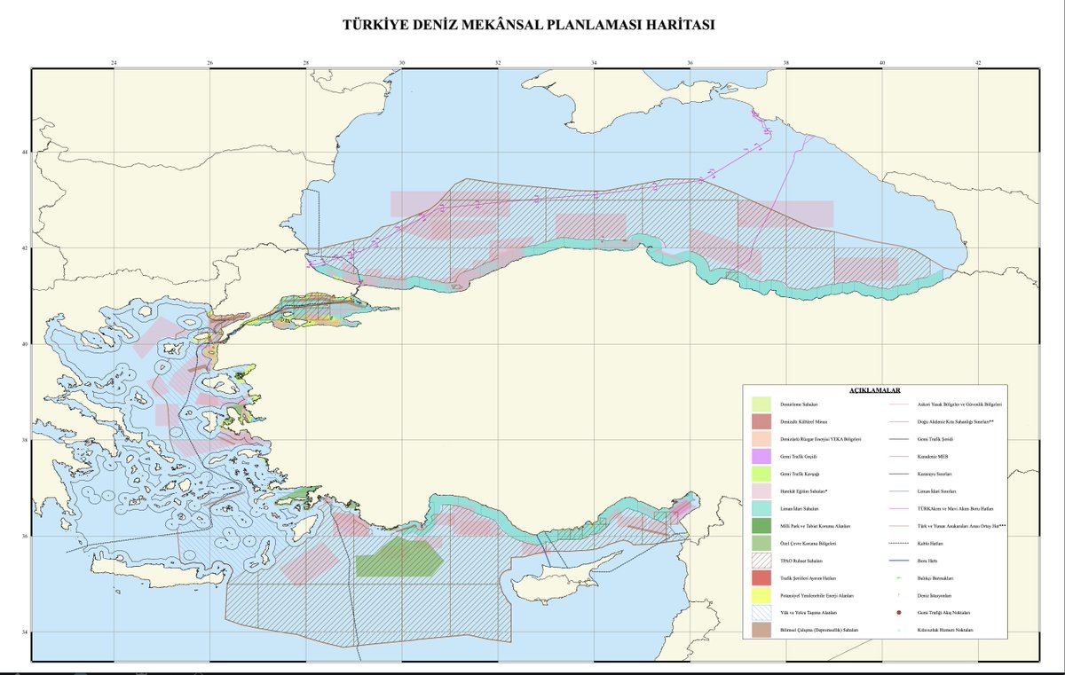 Türkiye releases its own Marine Spatial Planning Map (MSP) following Greece.