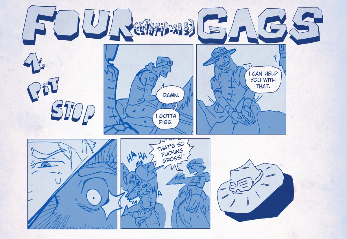 we hit the 100 orders!!  thank you  !! we're so happy to see your enthusiasm ! 🩵💚

We close our preorders in few hours 

A sneak peek of the 6 pages comics made by @plartsypus 

#gyjo #sbr #steelballrun