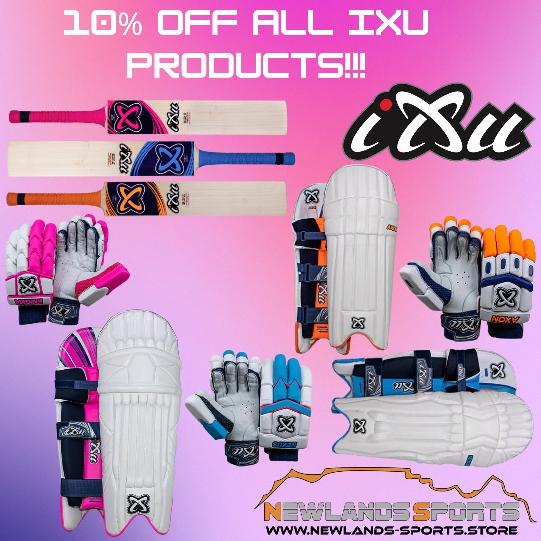 Sale on selected IXU products!⁠ Promo automatically applied on site or come visit us in store!
⁠
#ixu #ixusport #ixucricket #cricket #sport #sportsshop #shop #smallbusiness #shopsmall #newlandssports
