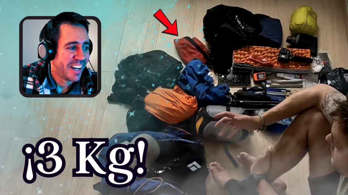 ¡Solo 3,1 kg de EQUIPO! 😱 Aprendemos a aligerar para fastpacking. 

Video en mi canal.
