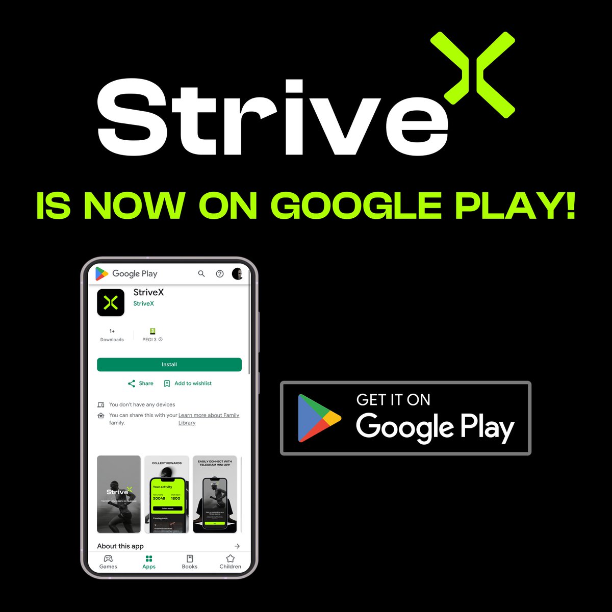 strivex_app's tweet image. Big News, Strivers – Google Play approval just landed ✅

StriveX can now access health data directly from Health Connect, making it easier than ever to sync your movement and earn rewards.

Download here – play.google.com/store/apps/det…