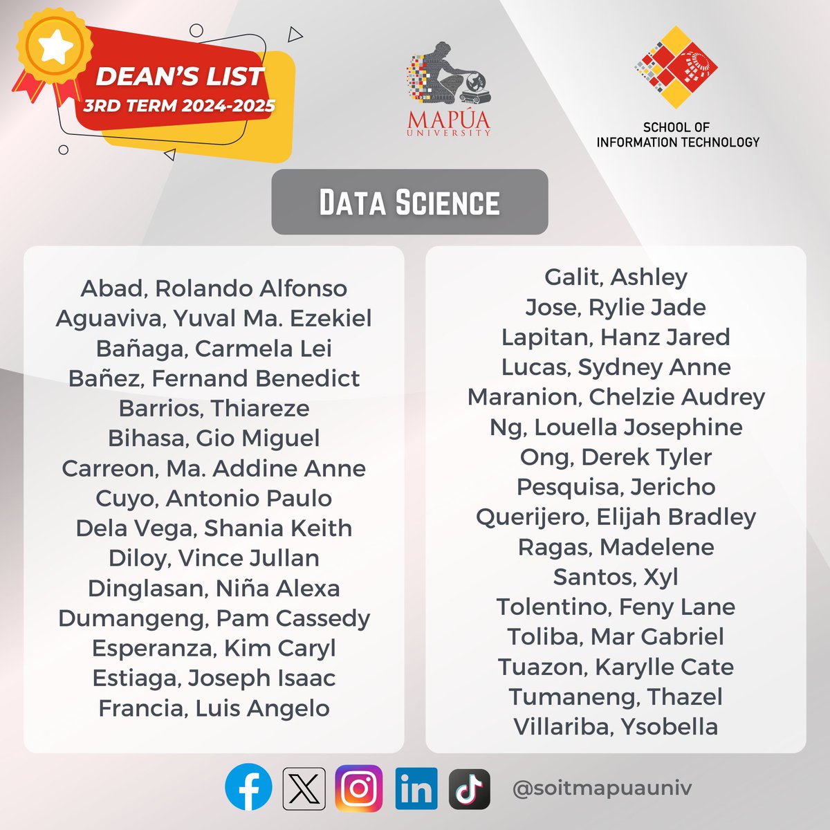 School of IT, Mapúa University tweet media