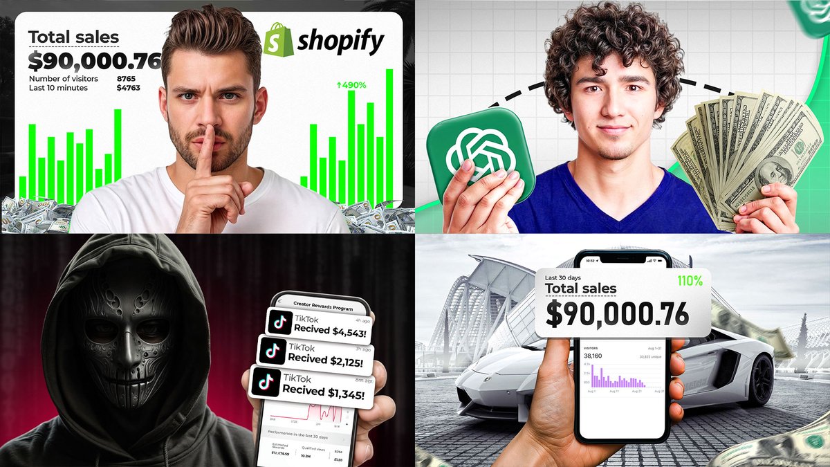 Just wrapped up some fresh thumbnails! 🎨 
Which one’s your favorite? 👇

Drop your thoughts &amp; feedback! 💬
Need a thumbnail designer? DM me!"