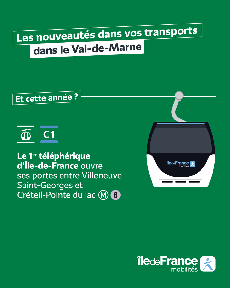 Bus Marne et Seine (@marneseine_idfm) on Twitter photo Depuis 2⃣0⃣1⃣6⃣ et à horizon 2⃣0⃣3⃣0⃣, quelles sont les évolutions dans les transports dans le <a href="/valdemarne_94/">Val-de-Marne</a> ?
📍Sur votre territoire, le 1er téléphérique d'Île-de-France arrive cette année Depuis 2⃣0⃣1⃣6⃣ et à horizon 2⃣0⃣3⃣0⃣, quelles sont les évolutions dans les transports dans le <a href="/valdemarne_94/">Val-de-Marne</a> ?
📍Sur votre territoire, le 1er téléphérique d'Île-de-France arrive cette année