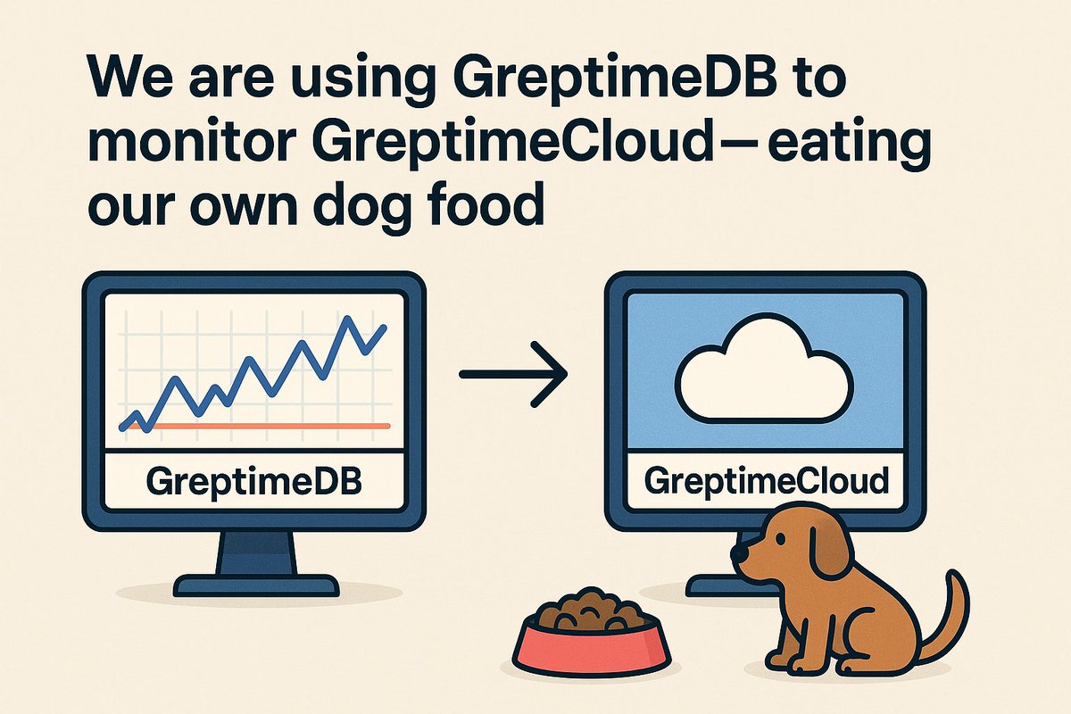 killme20082's tweet image. We are using GreptimeDB to monitor GreptimeCloud—eating our own dog food. #GreptimeDB #Observability #DevOps #EatYourOwnDogFood #CloudComputing