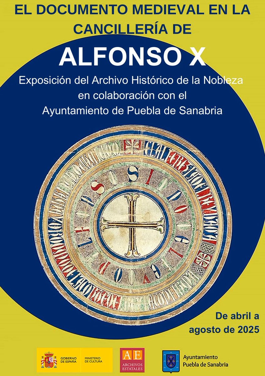 EL DOCUMENTO MEDIEVAL EN LA CANCILLERÍA DE ALFONSO X.
Esta exposición del Archivo Histórico de la Nobleza que contiene réplicas de documentos medievales de la Cancillería de Alfonso X,  ocupará la Sala de Exposiciones del Castillo de Puebla de Sanabria de abril a agosto de 2025