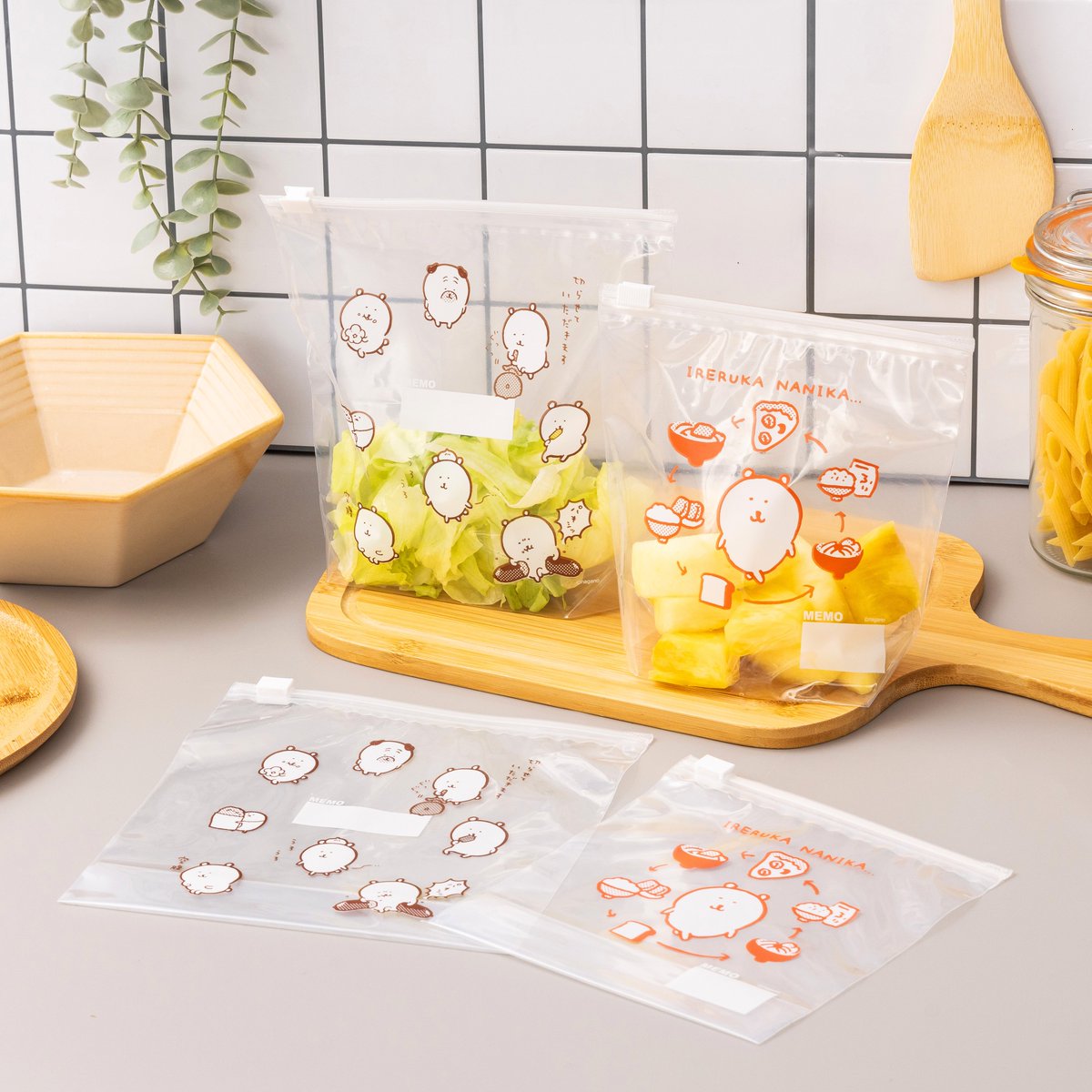 未使用 セットアッパー,スイッチヒッター,ロックスライド,まとめ売りセット 🍴新商品🍴 『スライドジッパー保存袋 2サイズセット（10枚入）』 385