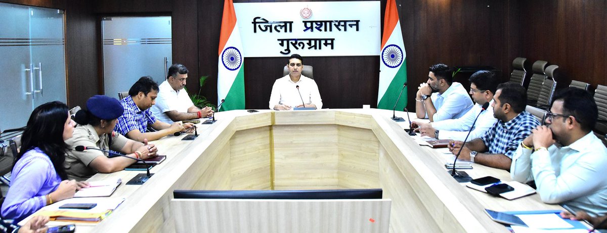 Deputy Commissioner Shri Ajay Kumar Holds Review Meeting on Heatwave &amp; Monsoon Preparedness! 🌞

Deputy Commissioner Shri Ajay Kumar chaired a review meeting today in the Conference Hall of the Mini Secretariat, focusing on preparedness for heatwaves, heatstroke prevention during