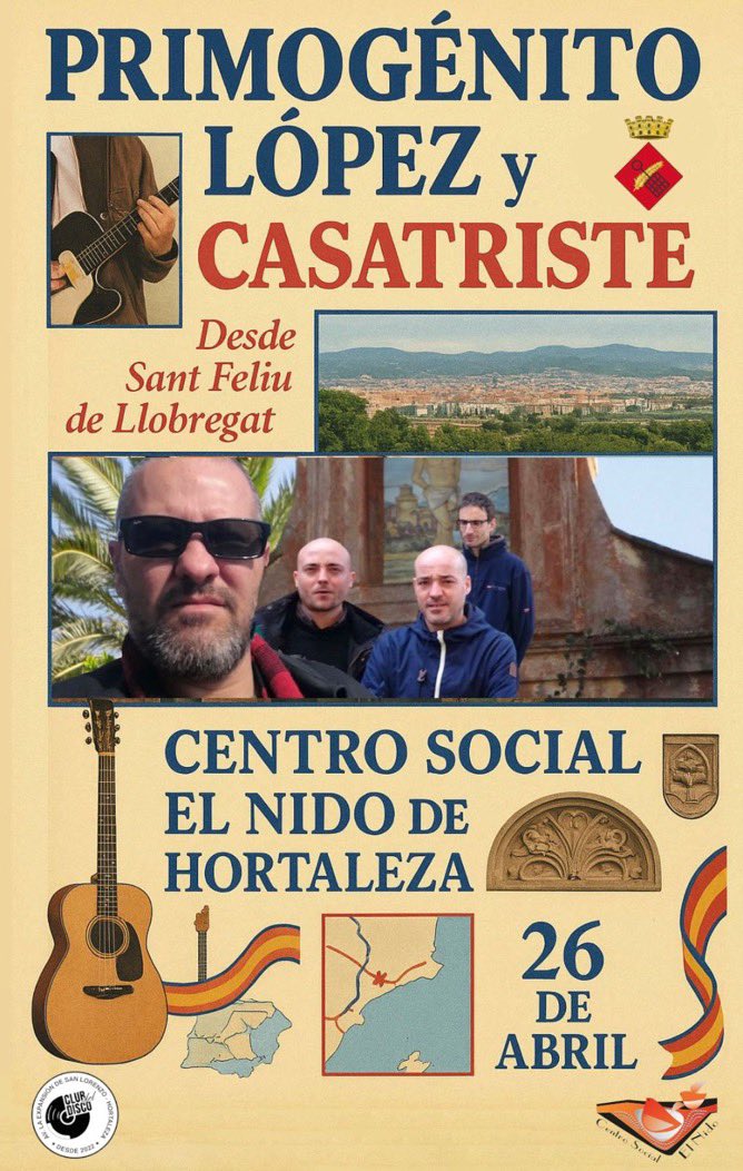 Sábado 26. En Hortaleza. A las 20:00. Entrada gratuita.