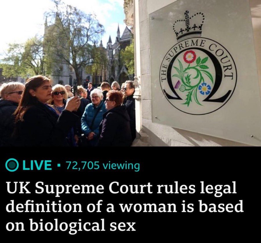 Jean-Claude Maswana (@jcmaswana) on Twitter photo Cour suprême du Royaume-Uni : la définition légale d’une femme repose sur le sexe biologique. C’est incroyable qu’une évidence pareille ait dû être tranchée par la plus haute juridiction. Le bon sens commence enfin à refaire surface. Merci à Donald Trump <a href="/realDonaldTrump/">Donald J. Trump</a> Cour suprême du Royaume-Uni : la définition légale d’une femme repose sur le sexe biologique. C’est incroyable qu’une évidence pareille ait dû être tranchée par la plus haute juridiction. Le bon sens commence enfin à refaire surface. Merci à Donald Trump <a href="/realDonaldTrump/">Donald J. Trump</a>