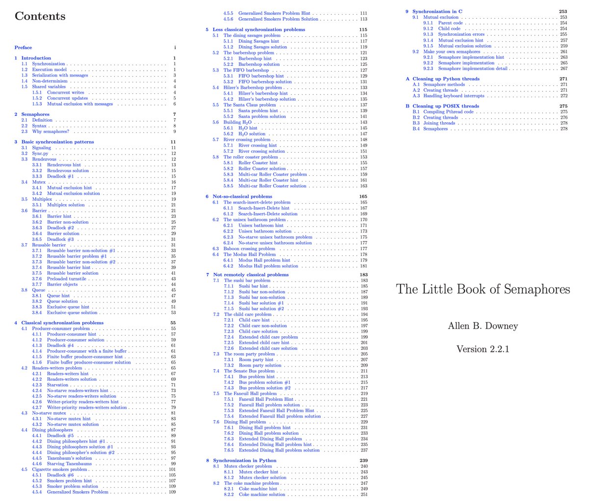 vivekgalatage's tweet image. 📚 The Little Book of Semaphores by Allen B. Downey

It&apos;s a great read on one of the primitives of concurrency.  The quoted illustration can be one of the practical examples outlined in the book.

greenteapress.com/wp/semaphores/