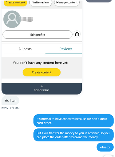 If this is your first time working with us, please don't worry,
Firstly, we don't know each other, we will transfer the money to you in advance, and you don't need to advance any money,
Secondly, you only need to place an order after receiving the money, and then submit a