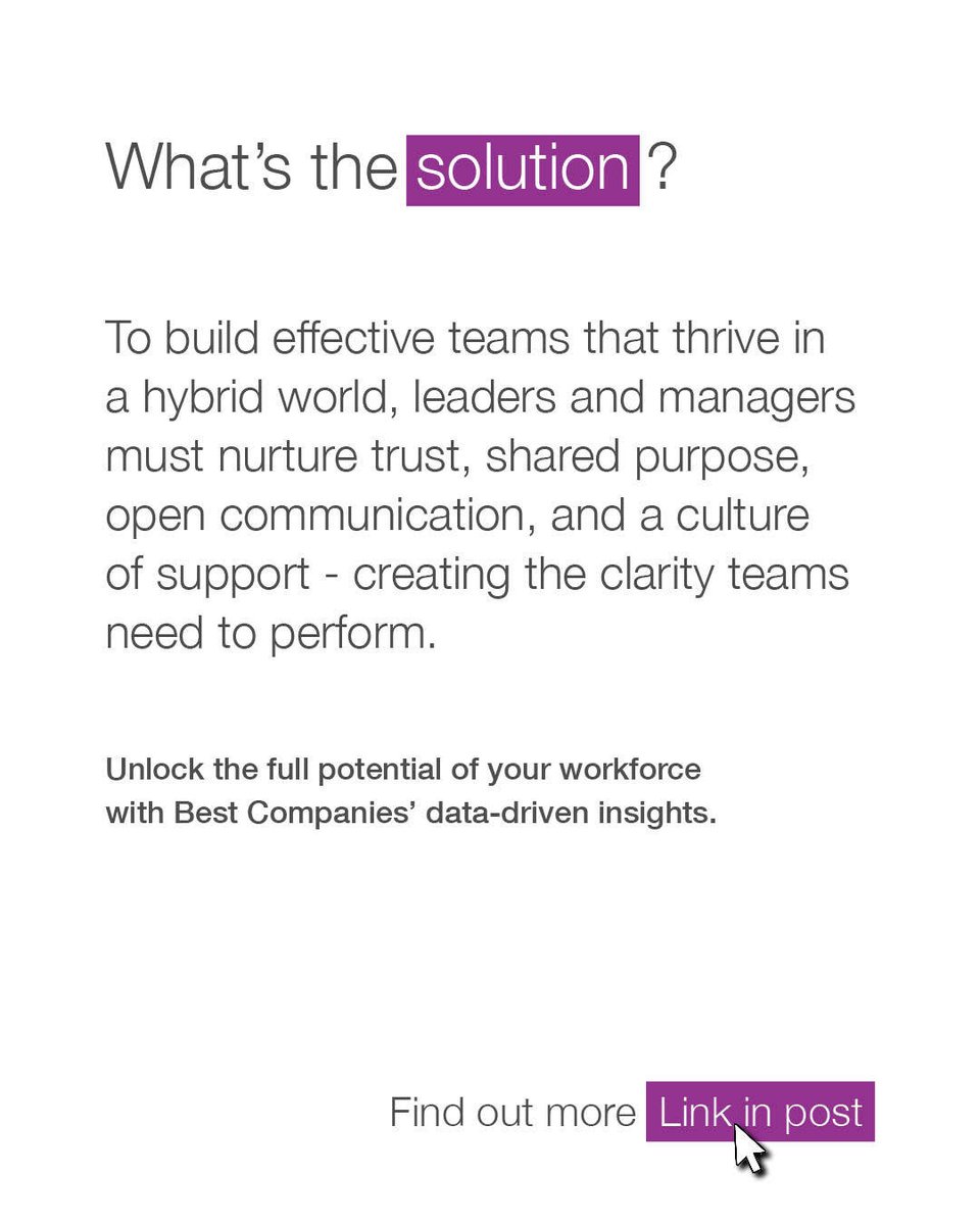 Since the shift to remote &amp; hybrid work, many leaders have noticed a drop in how connected their teams feel. While flexible work can be efficient, it can impact collaboration. There are proven ways to rebuild connection - we can help. eu1.hubs.ly/H0jl-Qt0