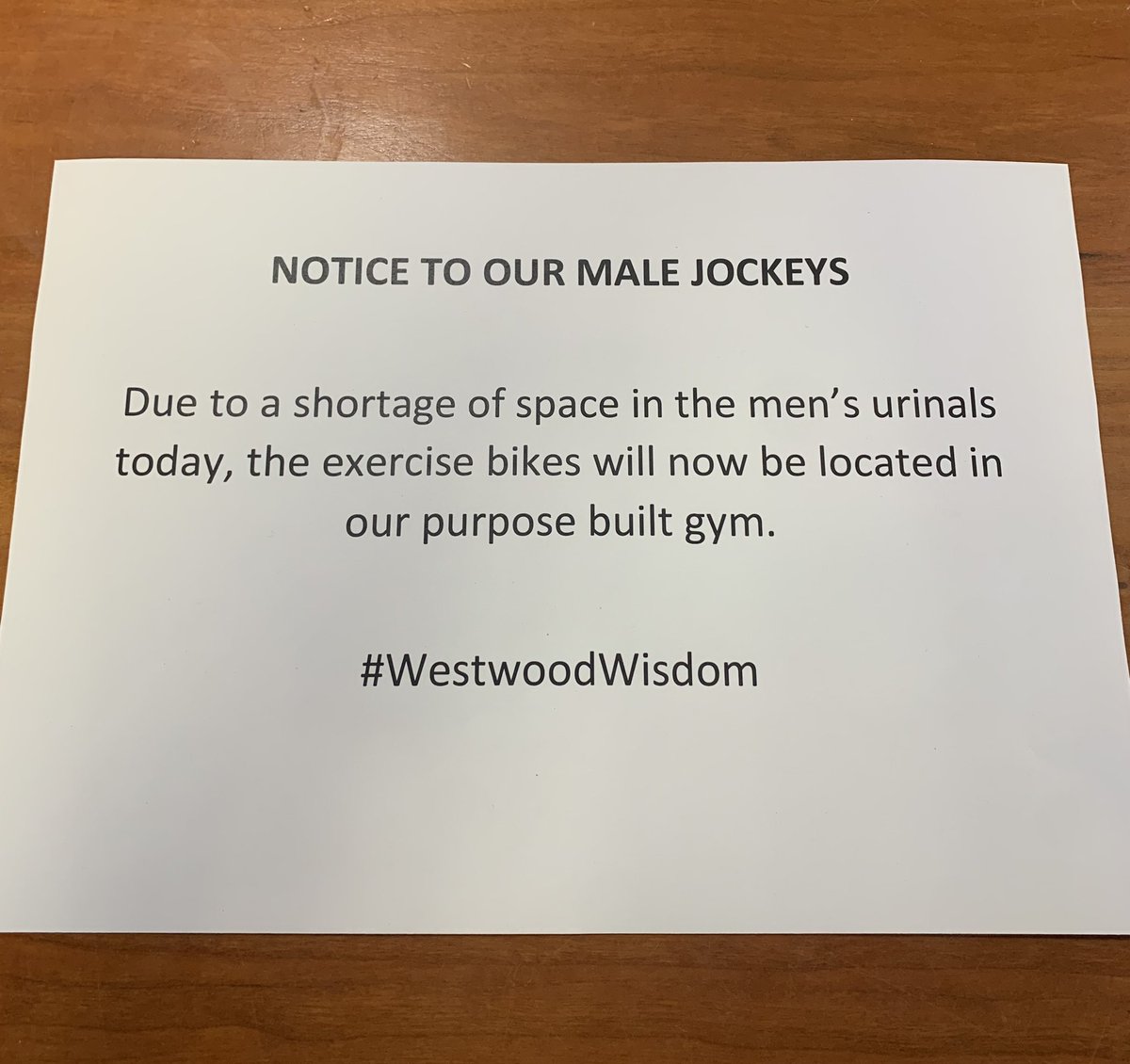 #WestwoodWisdom