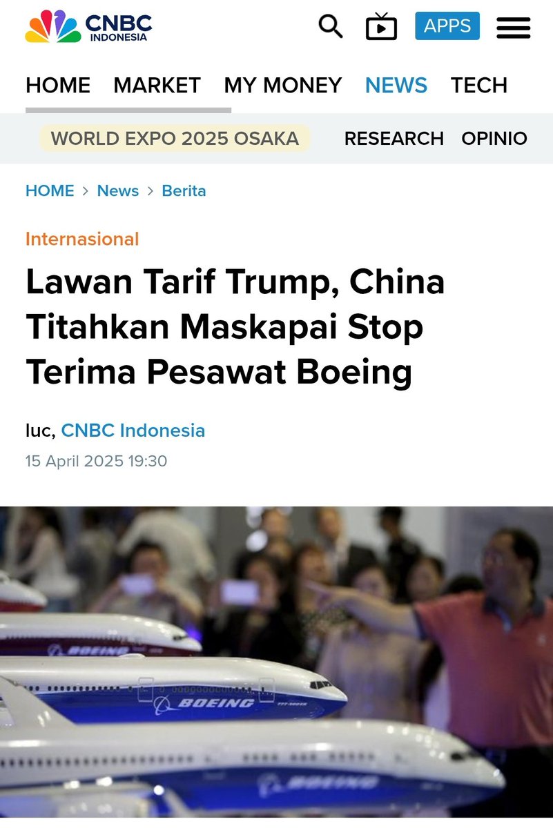 rhvwhy's tweet photo. 🚨PERANG DUA RAKSASA DAGANG MEMANAS! 🚨
China Stop Impor Boeing AS! https://t.co/dfQzNE2wud