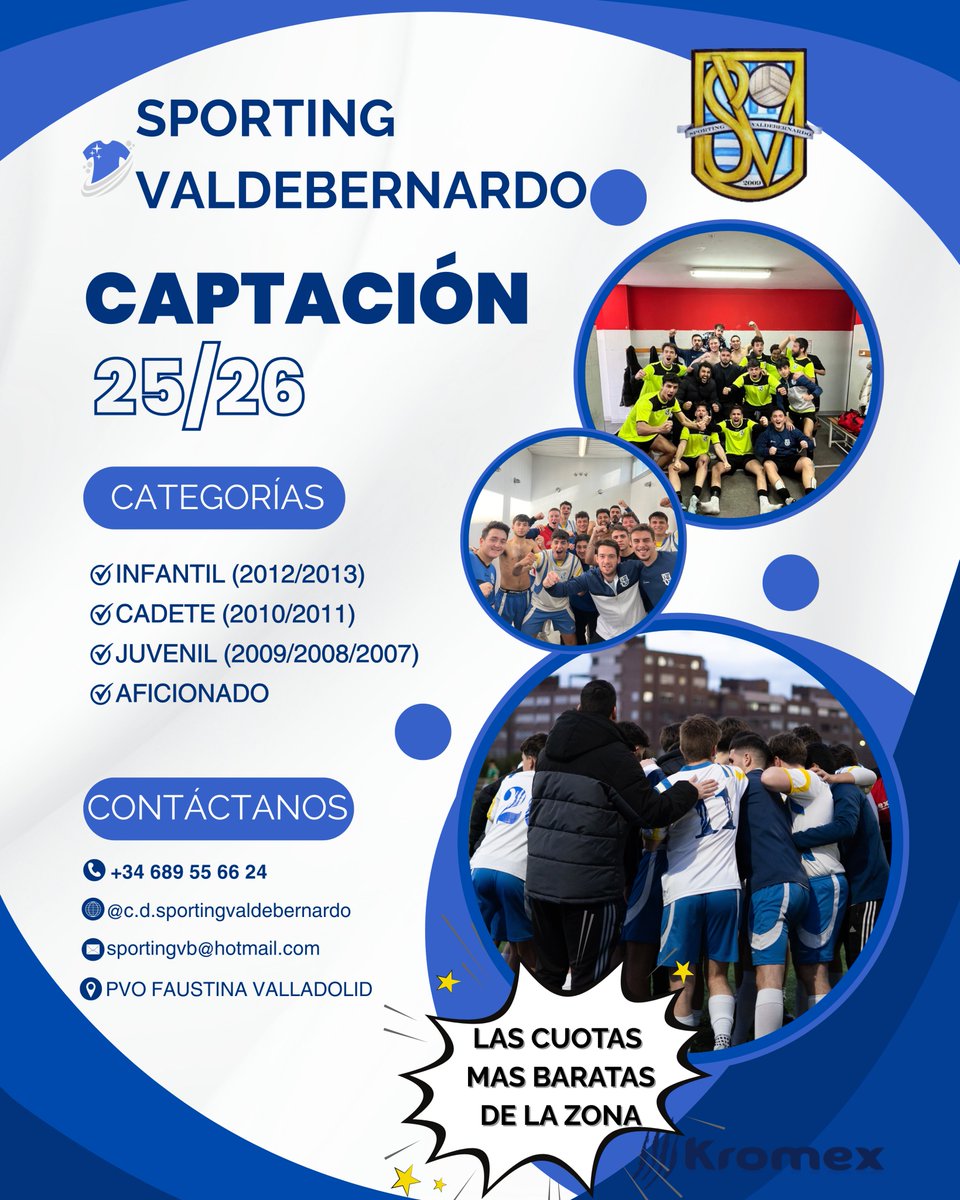 SportingVB's tweet photo. Temporada 25/26

Os dejamos el formulario para realizar las pruebas en nuestro club.

https://t.co/8MQj9tbZ15 https://t.co/C37XmjkOPs