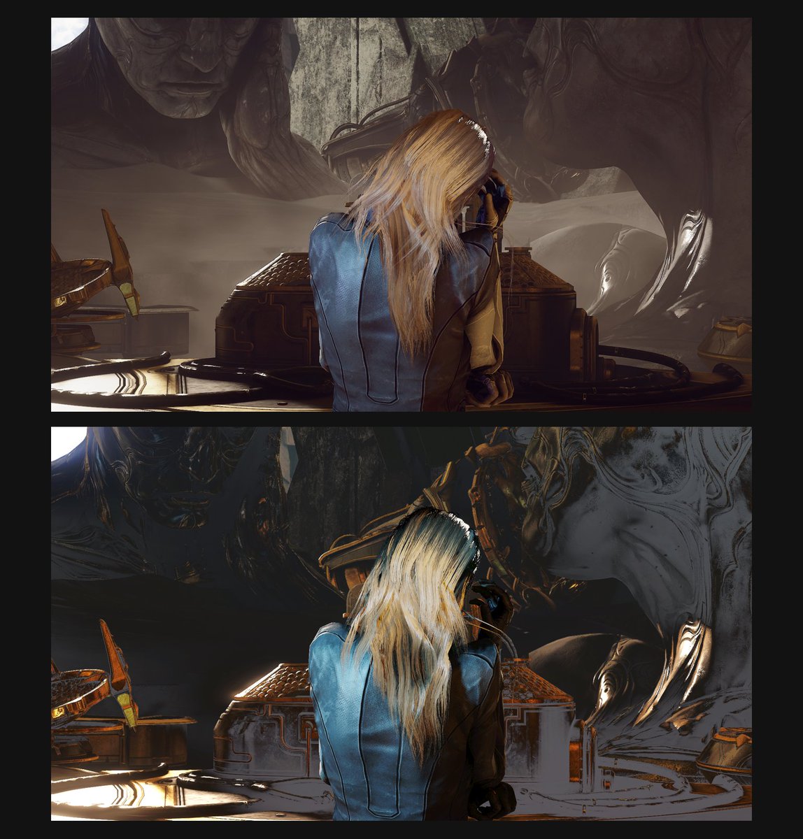 voidedhexer's tweet photo. No amount of golden splendor could stop the color from eroding into nothing, but the Indifference was no Sorrow and as long as he could feel he knew It had not won. Loid would not let this Farewell be final.
( #alloidfest Farewelll/Reunion)
#warframe #warframecaptura #tennocreate https://t.co/RtW86bPKMy