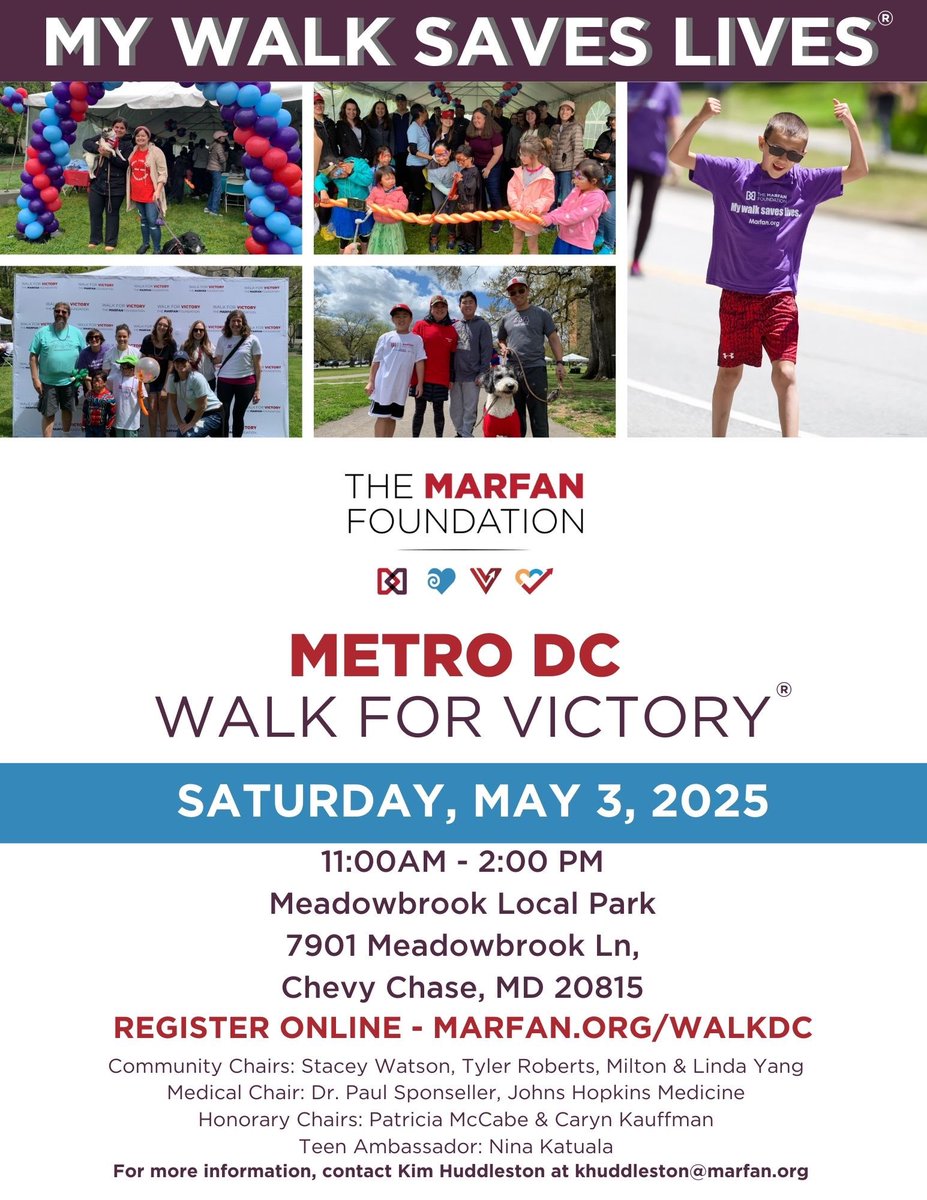 Raisa_Rauf's tweet image. Attached is the official flyer for our event. Any donation counts, and would be greatly appreciated!
Link: give.marfan.org/fundraiser/626…