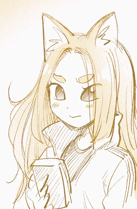 先日相互さんが教えてくださったペンツールで試しにらくがき線がアナログっぽい寝起きに10連ガチャする未来いろは #rkgk #パン工房ぎが 