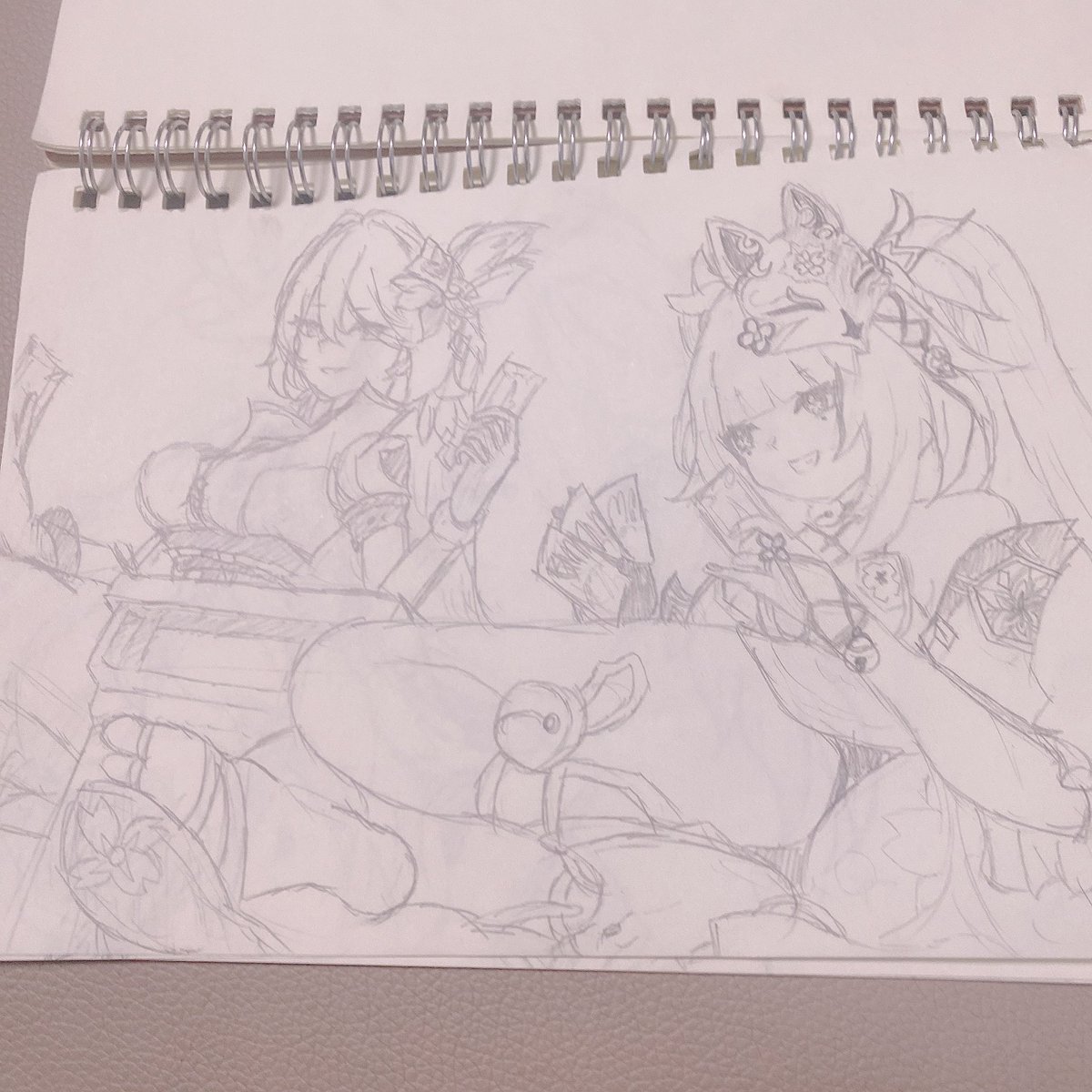 娘の落書き。
絵を描くのが好きな中学生
#原神