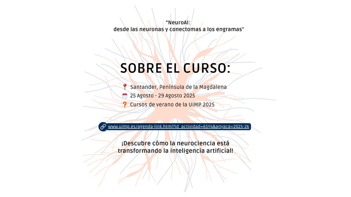 IFCA_CSIC_UC's tweet image. 🧠🤖 ¿Y si el cerebro humano fuera la clave para crear una inteligencia artificial más potente, eficiente y... consciente?
Apúntate a este #cursodeverano de la
@UIMP : uimp.es/agenda-link.ht…