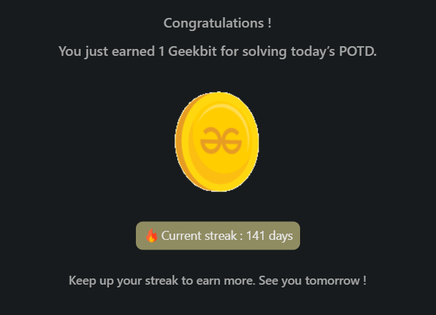 Mayank_kumar111's tweet photo. Day 153: Progress in programming built one small step at a time. With every bug squashed every concept.

@geeksforgeeks

#geekstreak2024 #dsa #learntocode #learndsa #160daysofcode #gfg #geeksforgeeks #CodingChallenge #162DaysOfCode #gfg160 #Day153 #CodeMastery #CodeExploration https://t.co/kTWxEBHHAK