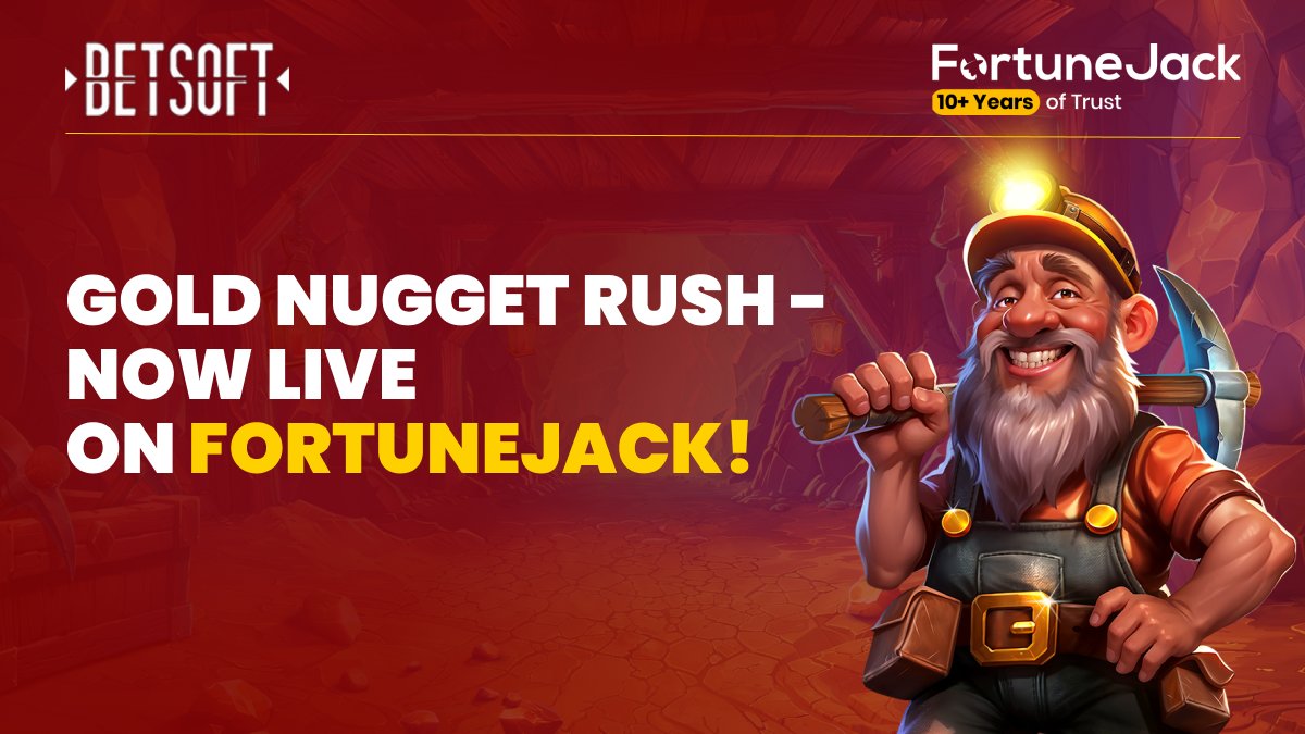 Gold Nugget Rush by Betsoft Gaming - Now Live on FortuneJack

Play Here - fortunejack.com/game/betsoftga…

Retweet and Tag a friend to win 50 freespins (must be following)