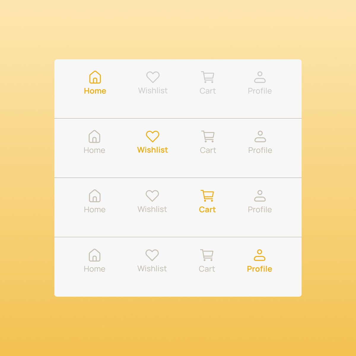 Bottom Tab Bar Menu Navigation✨
E-commerce App
#UIDesign