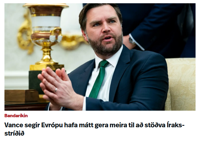 Stöðva stríð sem þið hófuð með innrás 2003 ?