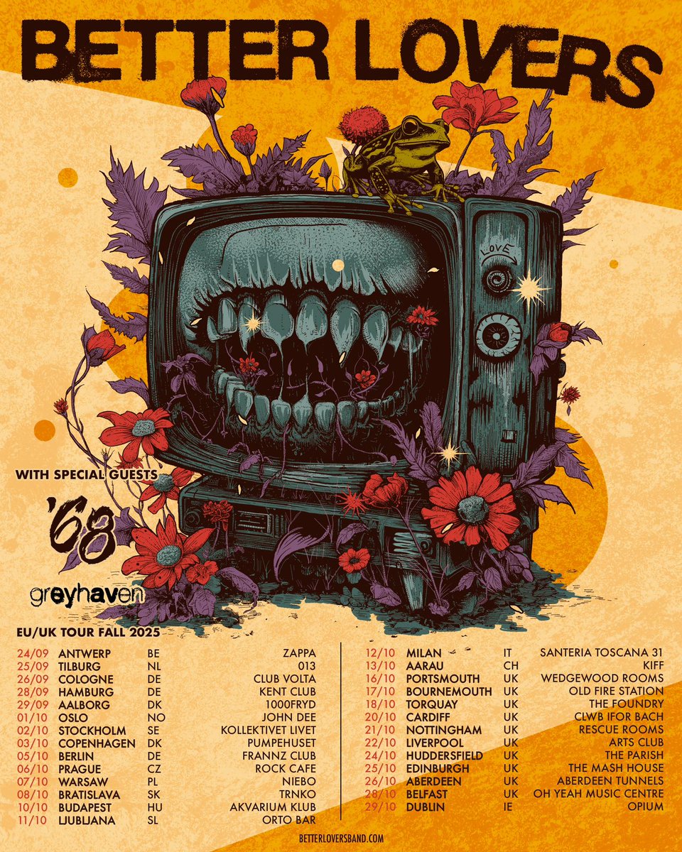gigseekr (@gigseekr) on Twitter photo As part of an extensive European Tour, hardcore band <a href="/betterlovers/">Better Lovers</a> will be heading to the UK and Ireland later this year!
Tickets have just gone on sale:
gigseekr.com/tour/jyb As part of an extensive European Tour, hardcore band <a href="/betterlovers/">Better Lovers</a> will be heading to the UK and Ireland later this year!
Tickets have just gone on sale:
gigseekr.com/tour/jyb