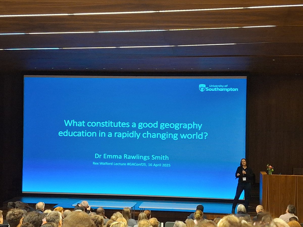 MissLFryer's tweet image. Useful lecture by fellow TG editorial board member @Geography_Emma about what makes a good geography (geographies?) education? #GAConf25 is a brilliant way to share and develop best practice (as is Teaching Geography!)