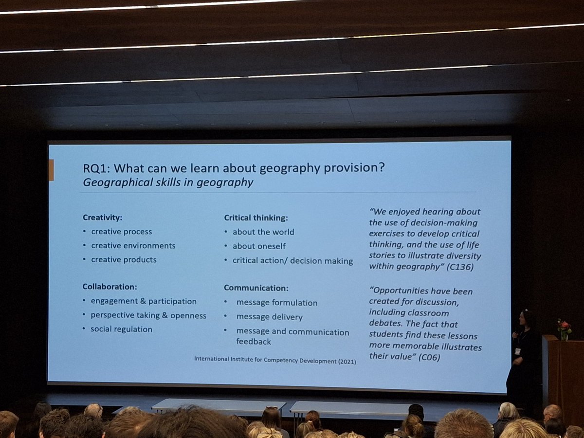 MissLFryer's tweet image. Useful lecture by fellow TG editorial board member @Geography_Emma about what makes a good geography (geographies?) education? #GAConf25 is a brilliant way to share and develop best practice (as is Teaching Geography!)