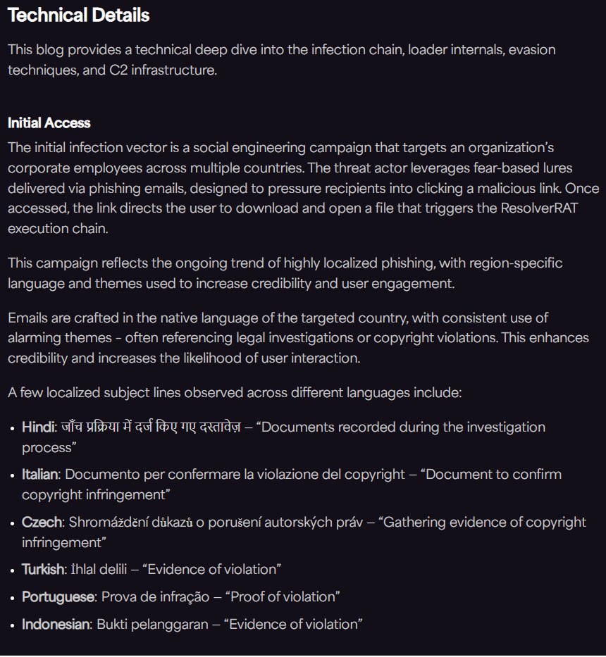 Morphisec's Nadav Lorber analyses ResolverRAT, a newly identified remote access trojan that combines advanced in-memory execution, API and resource resolution at runtime, and layered evasion techniques. morphisec.com/blog/new-malwa…