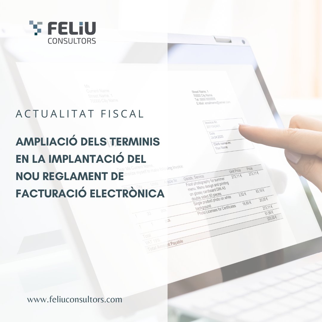 El Consell de Ministres ha aprovat el Reial decret 254/2025, que modifica el Reial decret 1007/2023 sobre els requisits dels sistemes informàtics de facturació per a empresaris i professionals.

Notícia completa a feliuconsultors.com👩‍💻