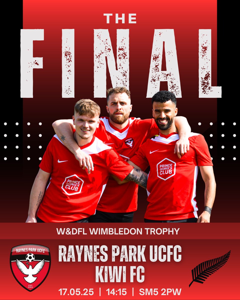 Here we go! We've made it to the WDFL Trophy Final 2025 🔴⚫️