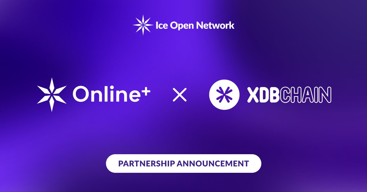 🌟 We’re excited to welcome <a href="/XDBchain/">XDB CHAIN</a> to Online+ and the Ice Open Network ecosystem!

As a user-friendly, open-source blockchain, XDB CHAIN is built to help brands and consumers easily adopt digital assets, including branded coins, NFTs, and payment tokens.

🔥 Through this