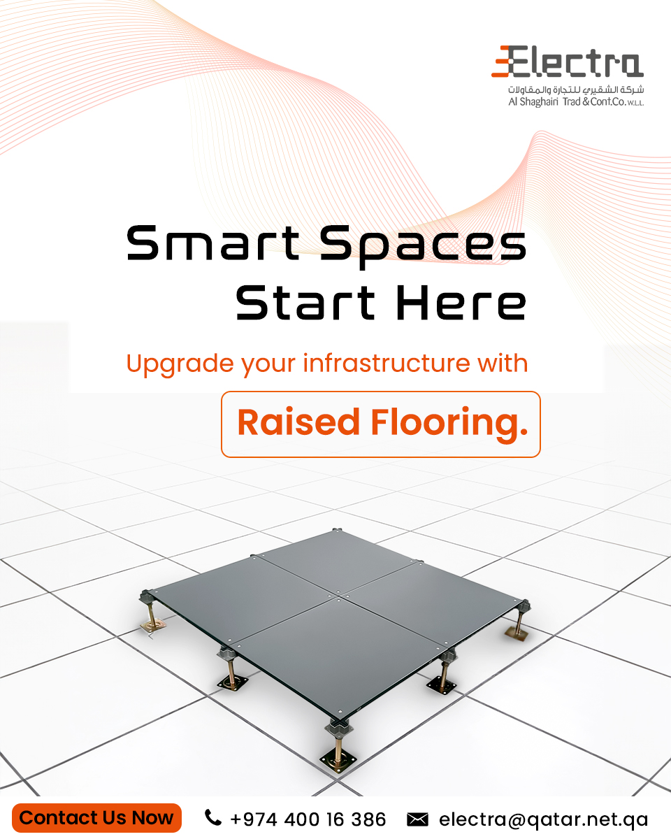 electraqatar1's tweet photo. Upgrade your space with Electra’s Raised Flooring—sleek, durable & built for tech-ready environments. Perfect for offices & data centers.
📞 +974 4001 6386
🌐 https://t.co/YCuChQ1pg9
#RaisedFlooring #SmartSpaces #Electra #Qatar https://t.co/M79Gshp1sZ