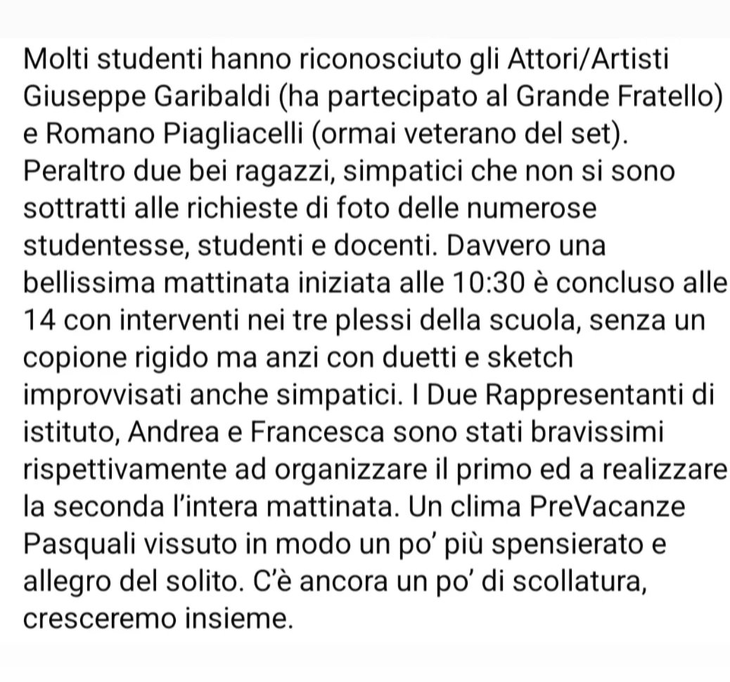 Ornella81853938's tweet image. Belle parole...ho avuto un flash di dodici anni fa'
#ggaribaldi1993
#ADMO
#donareamare