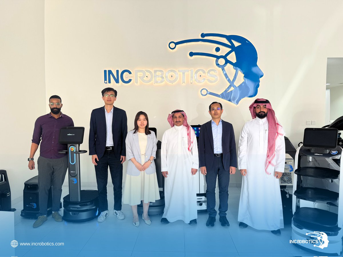 inc_robotics's tweet image. فخورون باستضافة فريق Orion Star 🇸🇦
شراكة حصرية تُجسّد رؤيتنا المشتركة للابتكار والتوسع في الشرق الأوسط ضمن خطط 2025 🤝✨
#INCRobotics #SaudiArabia #KSA #Robots