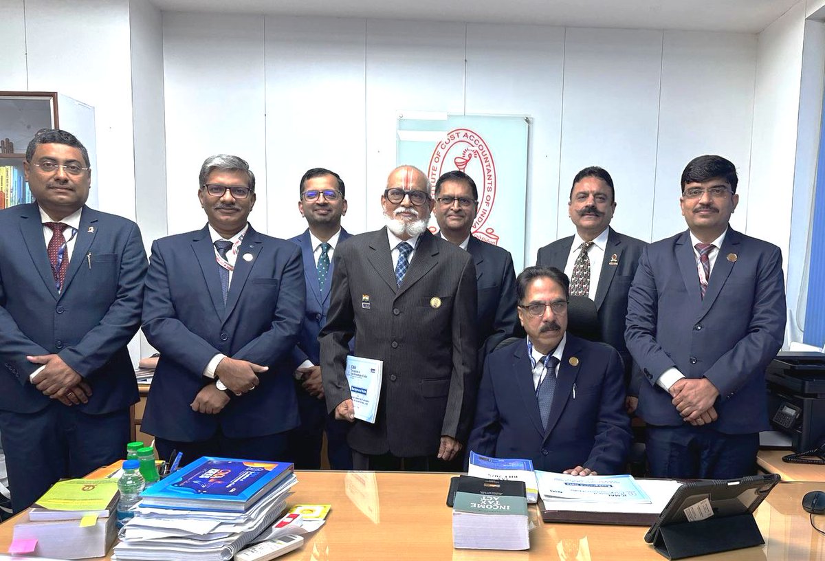 ICMAICMA's tweet photo. A delegation led by CMA Bibhuti Bhusan Nayak, President, ICMAI presented the views of the Institute before the Hon'ble Select Committee of the Lok Sabha to examine the Income Tax Bill, 2025, on 16th April, 2025 at New Delhi. https://t.co/ZnngPQuUuR