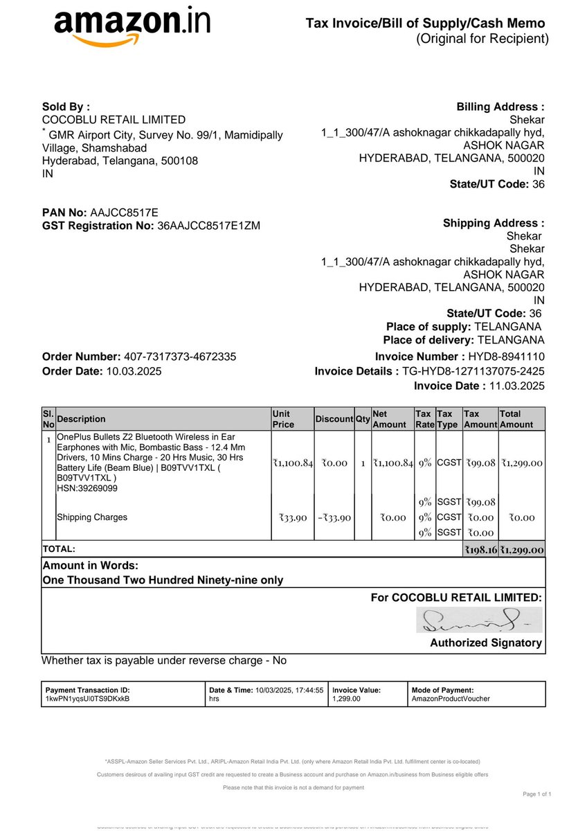 Padidalaraja's tweet image. @OnePlus_IN Bought OnePlus Bullets Z2 Bluetooth Wireless on 10-03-2025, and the wire broke by 06-04-2025.
Just under a month of use — and it's already damaged.
Very poor quality. Totally disappointed.
#OnePlus #BulletsZ2 #BadQuality

Very bad quality 😢